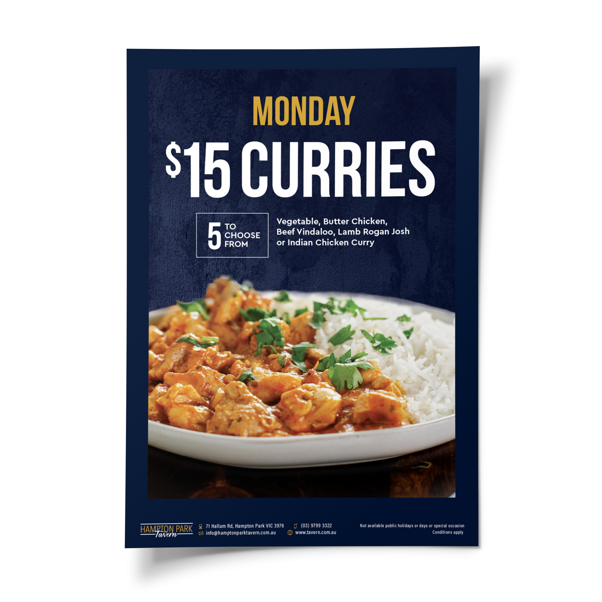 $15 Curry Monday Promotion